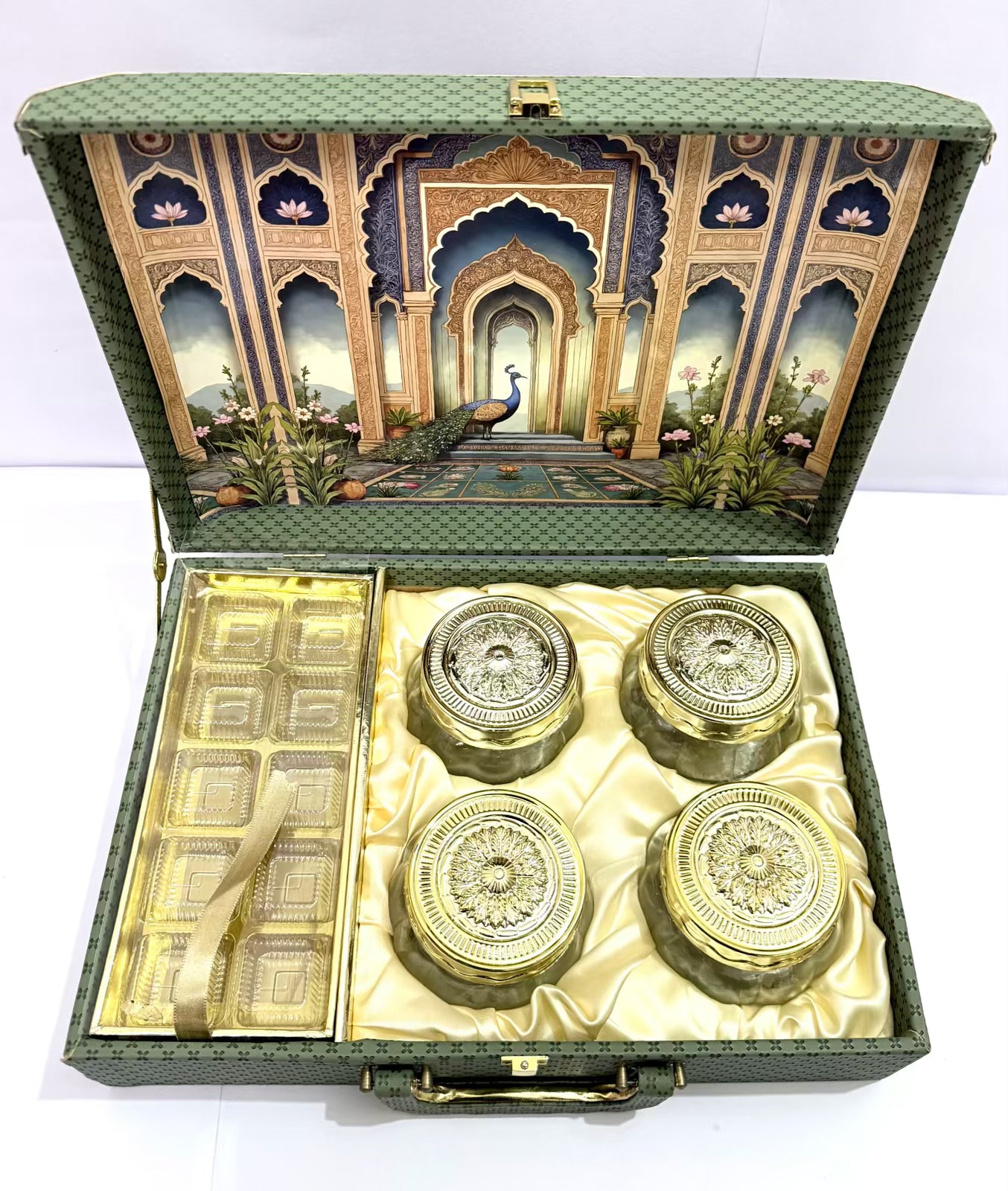 The Green & Gold Briefcase Gift Box