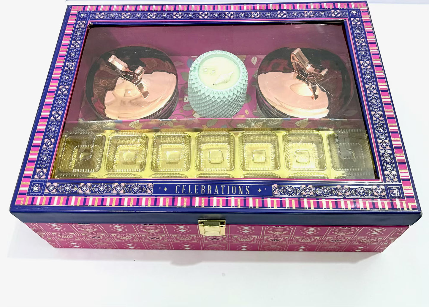 Elegant Pink & Royal Blue Gift Box