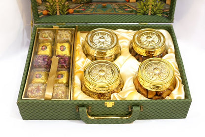 The Green & Gold Briefcase Gift Box
