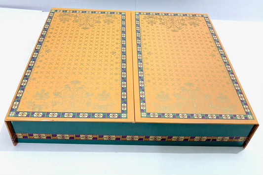 Pop-Up Gift Box in Orange & Olive