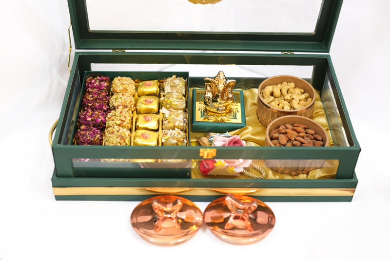 Olive Green Ganesha Gift Box